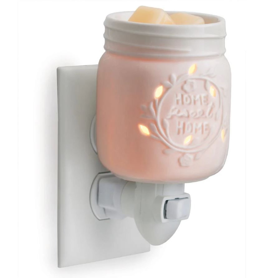 Chauffe-cire de prise murale pot Mason