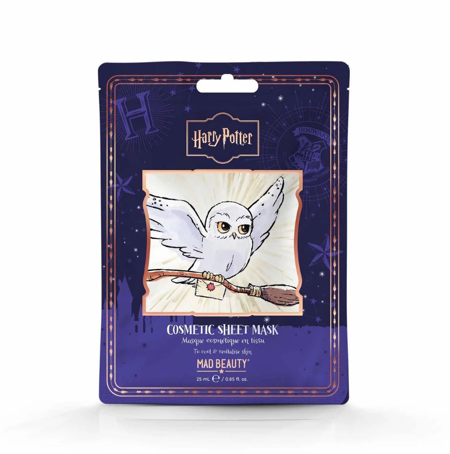 Masque pour le visage en feuille Edwige personnage d'Harry Potter