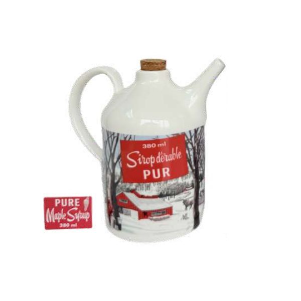 Pichet en céramique 380 ml pour sirop d'érable