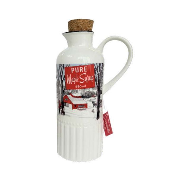 Pichet en céramique 580 ml pour sirop d'érable