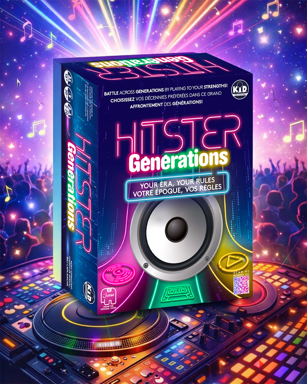 Jeu Hitster Bataille des générations (16 ans et plus, 2 à 20 joueurs)