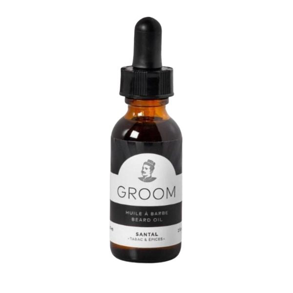 Huile à barabe 30 ml Groom santal - tabac et épices