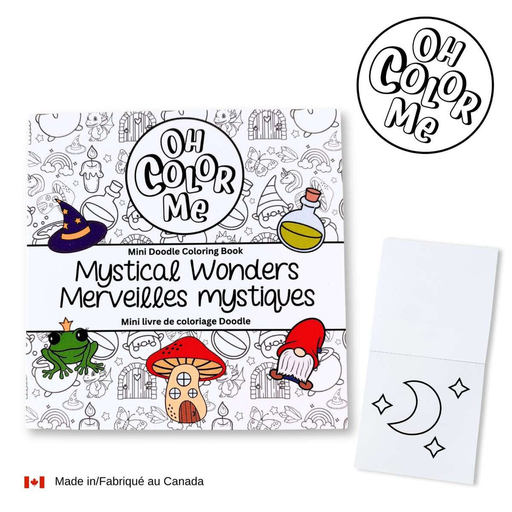 Livre à colorier 4 po x 4 po Oh Color Me - Merveilles mystiques 50 pages