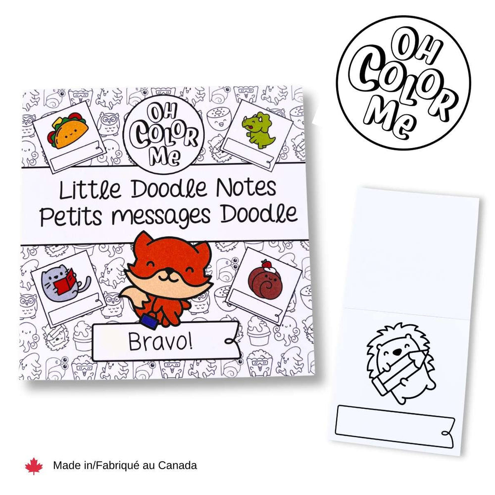 Livre à colorier 4 po x 4 po Oh Color Me - Petits messages doodle 50 pages