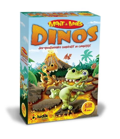 Jeu Mont-à-mots Dino (4 ans et plus, 2 à 10 joueurs)