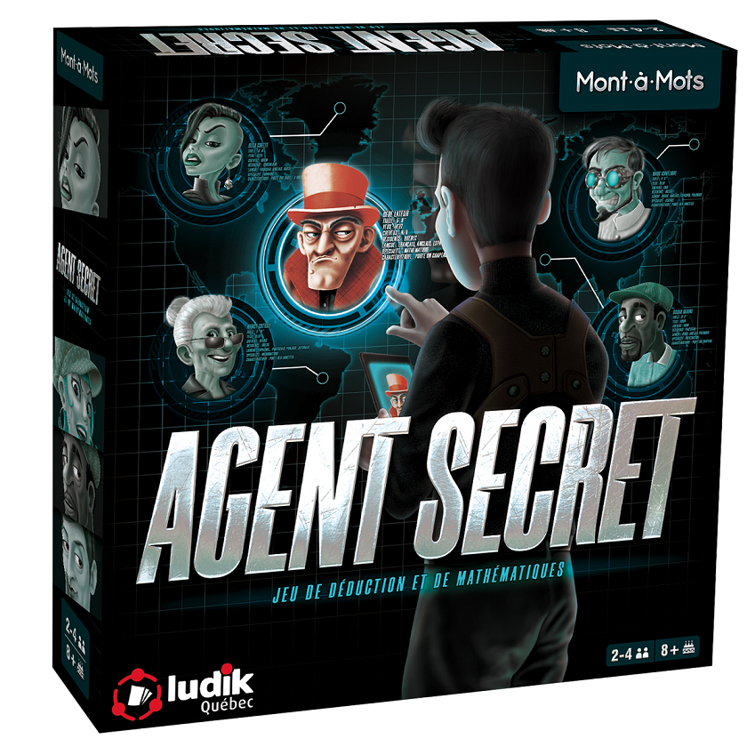 Jeu Mont-à-mots mini agent secret (8 ans et plus, 2 à 4 joueurs)