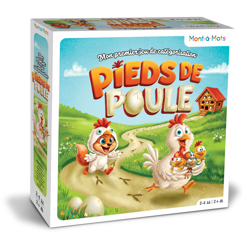 Jeu Monts-à-mots Pieds de poule (2 ans et plus, 2 à 4 joueurs)