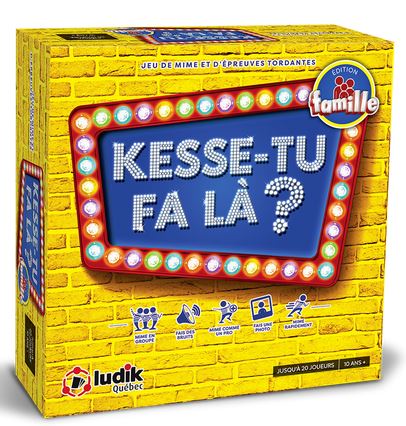 Jeu Kesse-tu fa là? édition familiale (10 ans et plus, 2 à 20 joueurs)