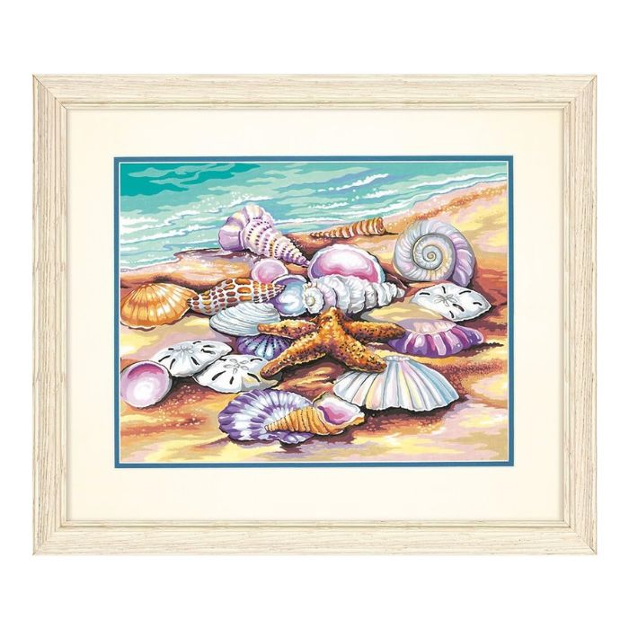 Peinture à numéros 14 po x 11 po Paint Works coquillages