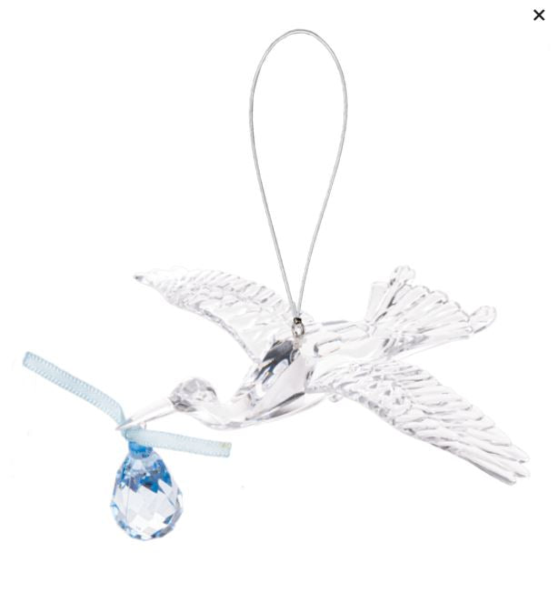 Attrape-soleil cigogne bleu 5,5 po x 5,25 po x 2 po