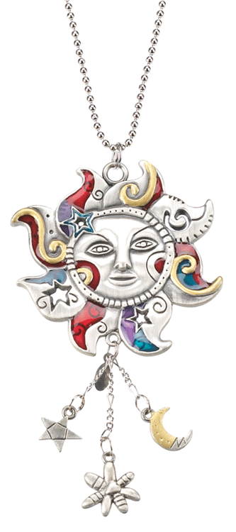Pendentif pour auto soleil coloré