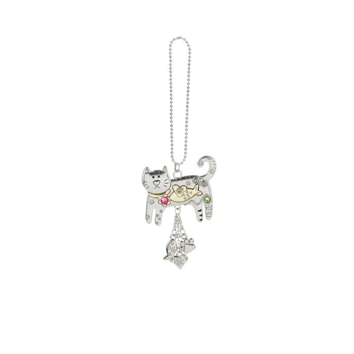 Pendentif pour auto 2 po x 2po chat