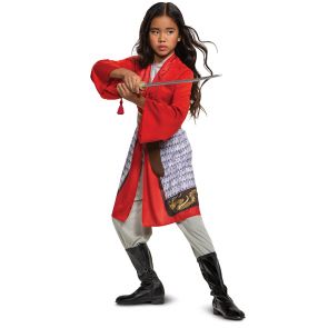 Costume enfant Mulan robe rouge