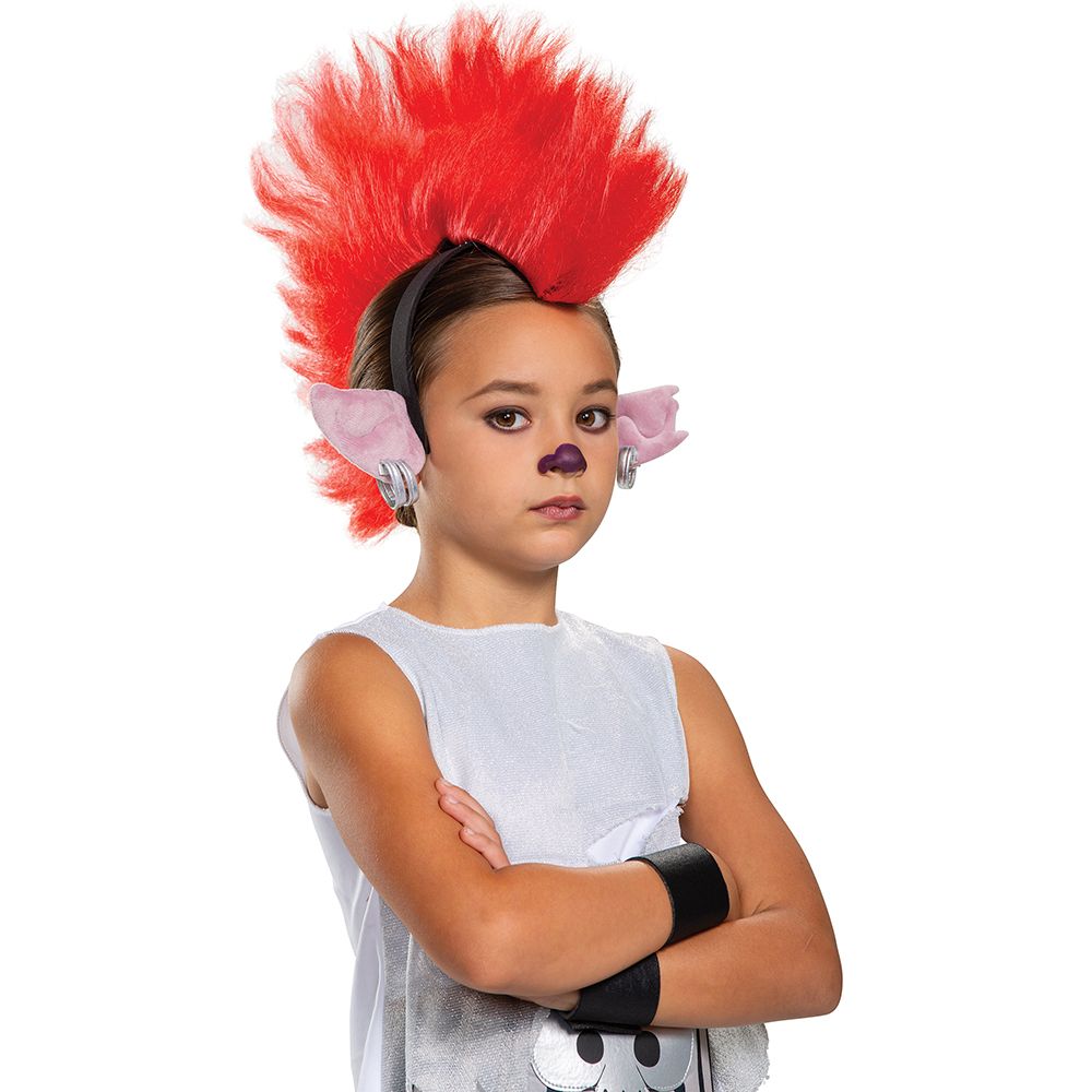 Perruque enfant rouge Barb (Trolls)