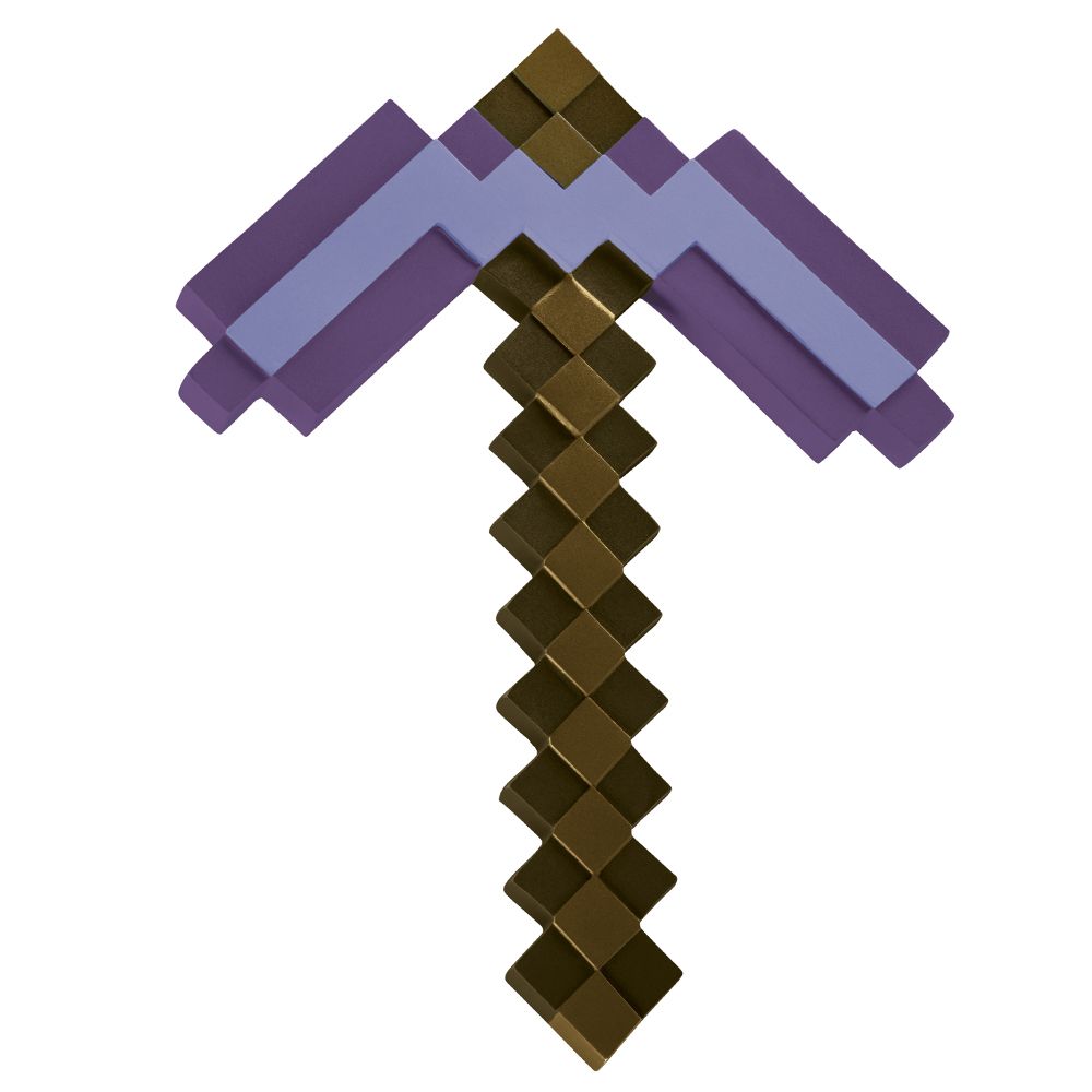 Pioche Minecraft 15,75 po x 11,5 po mauve