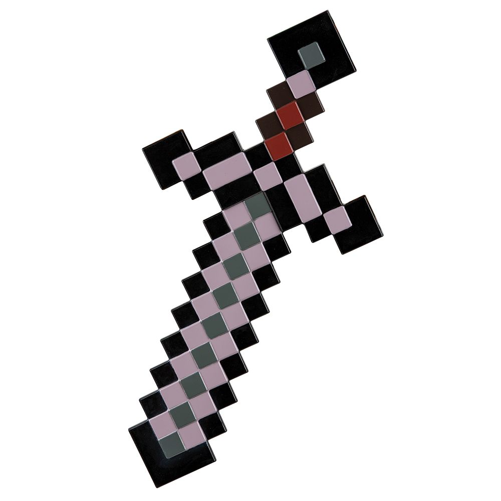Épée de Minecraft 20,25 po x 10 po noire