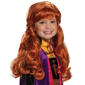 Perruque enfant fille auburn Anna (La Reine des neiges)