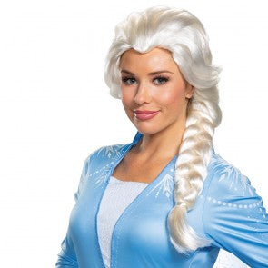 Perruque adulte femme blonde Elsa (La Reine des neiges)