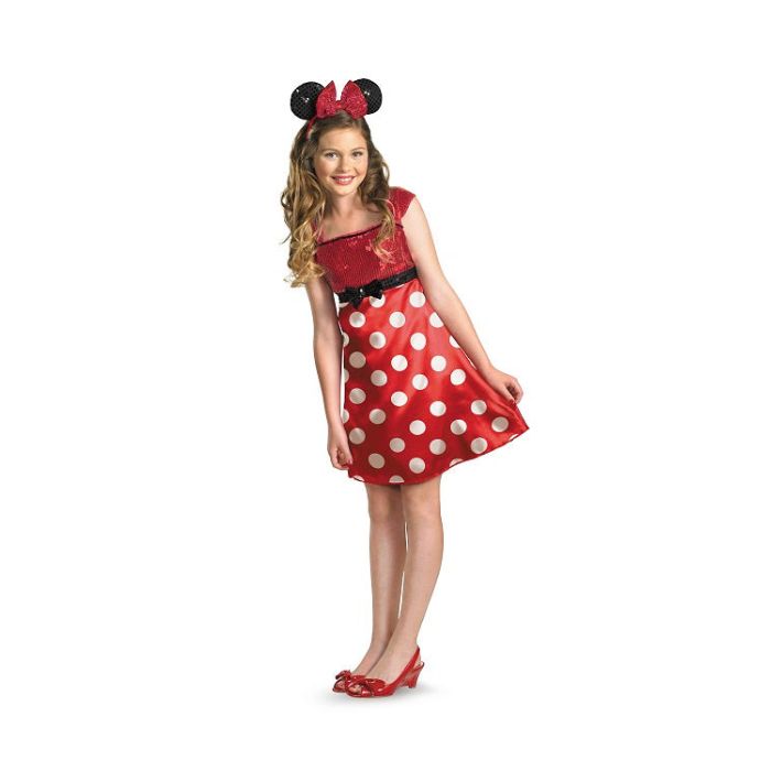 Costume enfant Minnie Mouse robe rouge