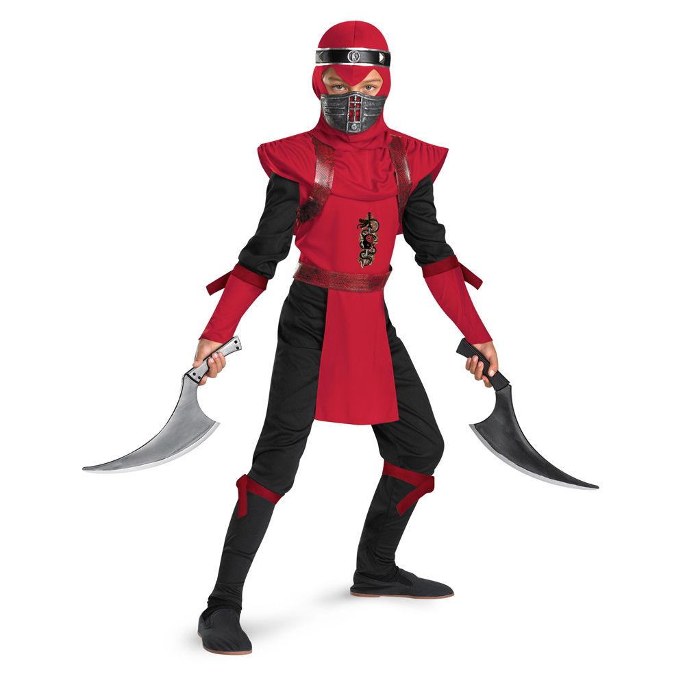 Costume enfant ninja vipère rouge deluxe