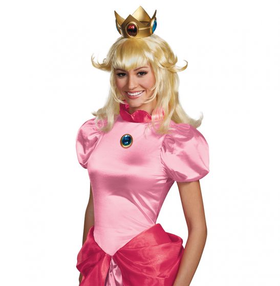 Perruque adulte Super Mario Princesse Peach