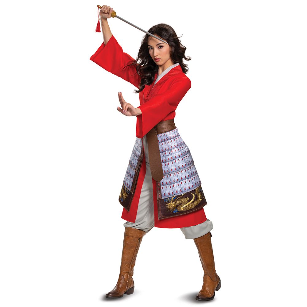 Costume femme Mulan robe rouge