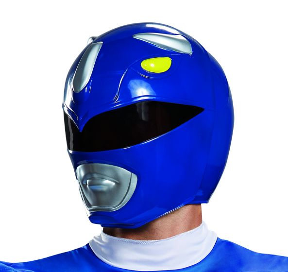 Casque de Power Rangers bleu pour adulte