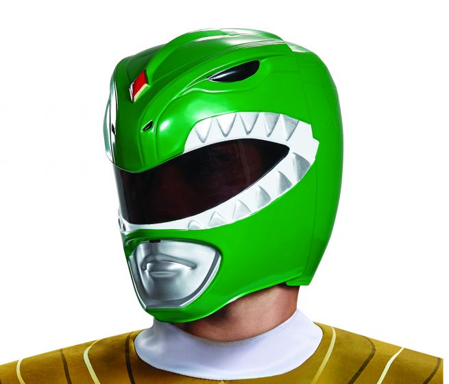 Casque de Power Rangers vert pour adulte