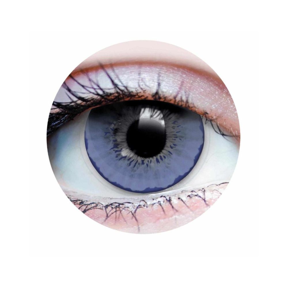 Verre de contact bleu azure (1 paire)