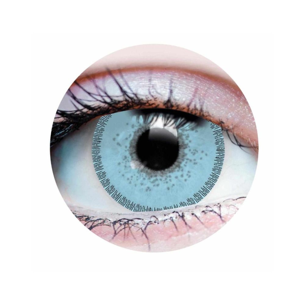 Verre de contact bleu saphir (1 paire)