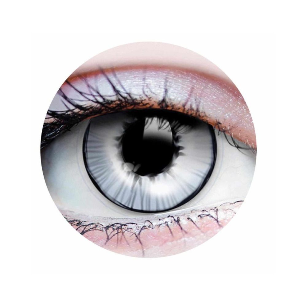 Verre de contact blanc Ghost (1 paire)