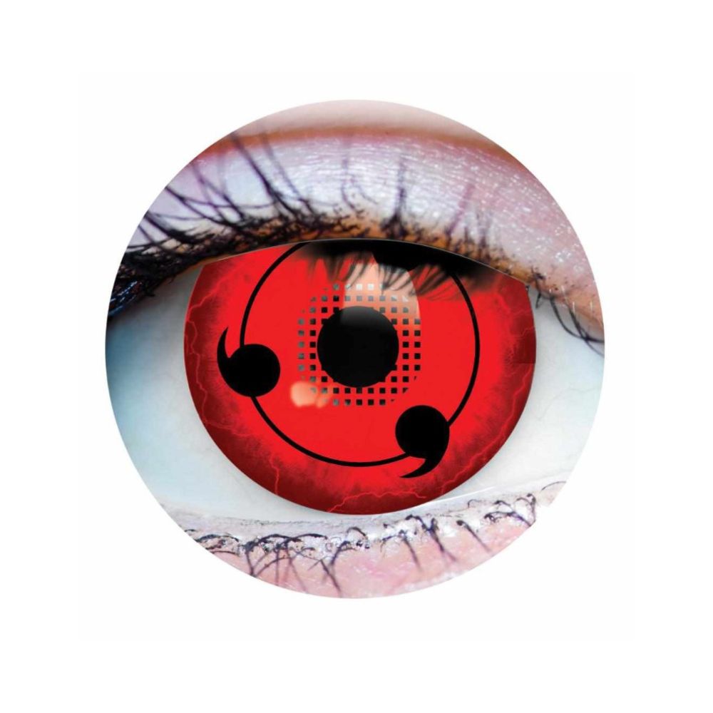 Verre de contact Sharingan (Naruto) (1 paire)