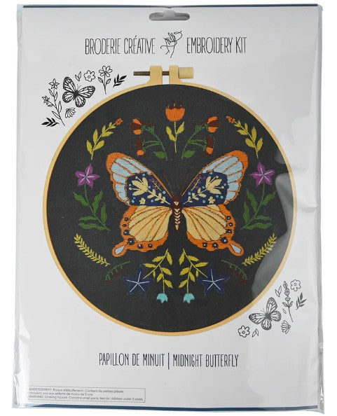 DIY broderie créative papillon minuit (14 ans et plus)