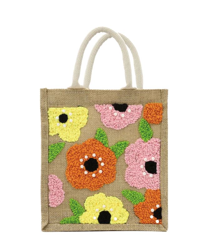 DIY broderie créative sac à motif floral (14 ans et plus)