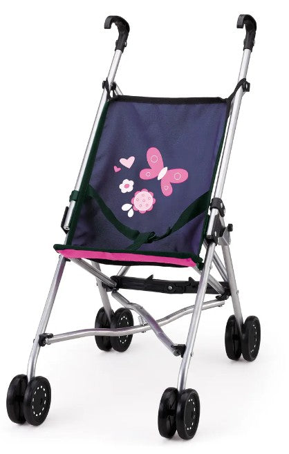 Poussette pour poupée bleu marine (3 ans et plus)