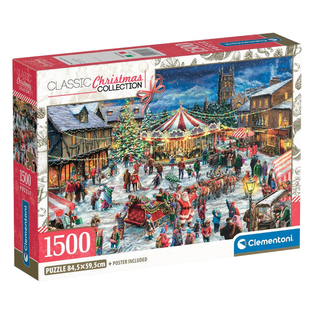 Casse-tête 1500 morceaux la foire de Noël