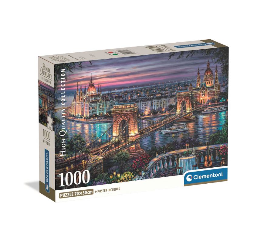 Casse-tête 1000 morceaux les lumières du Danube
