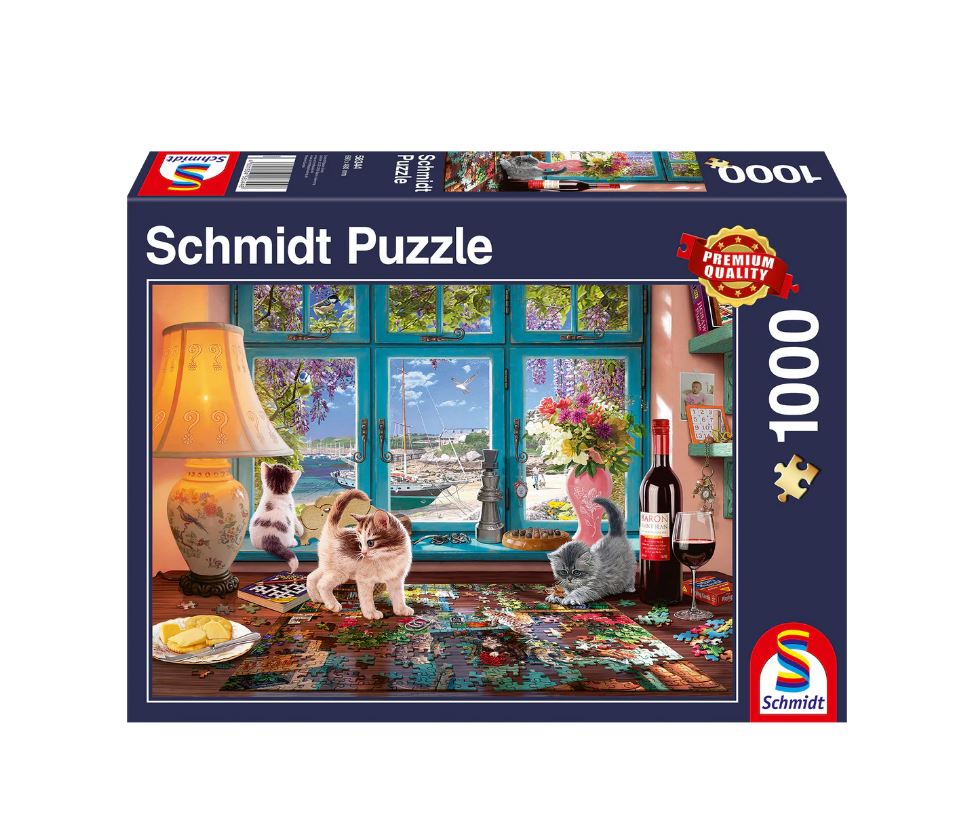 Casse-tête 1000 morceaux table avez puzzle