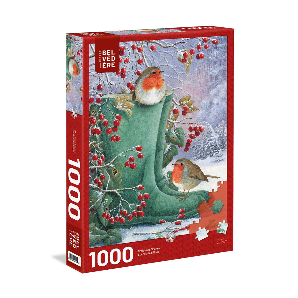 Casse-tête 1000 morceaux oiseaux d'hiver