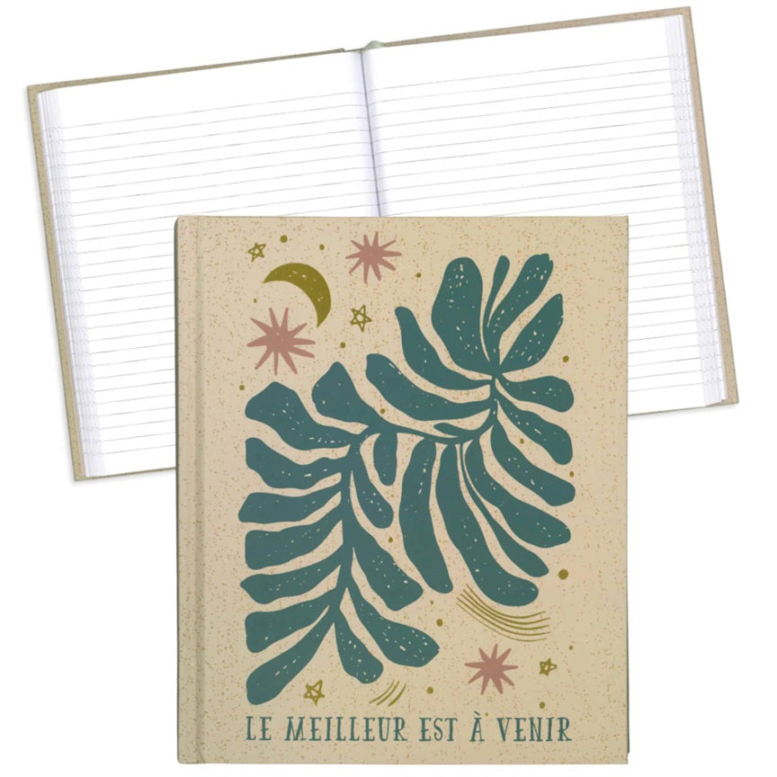 Cahier de notes 6 po x 8 po 80 pages (40 feuilles) le meilleur est à venir