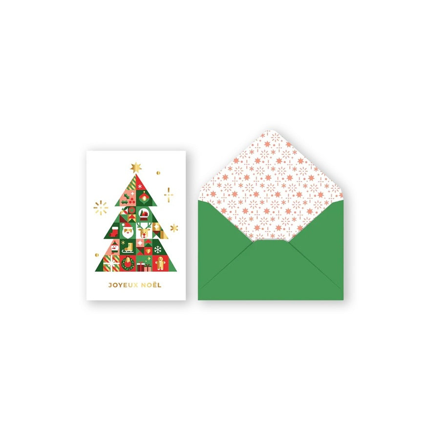 Carte de Noël sapin