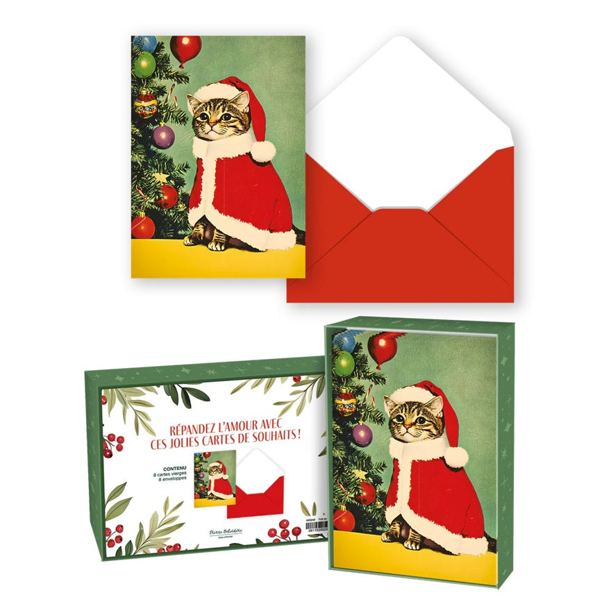 Boîte de 8 cartes de Noël père Mioaelle