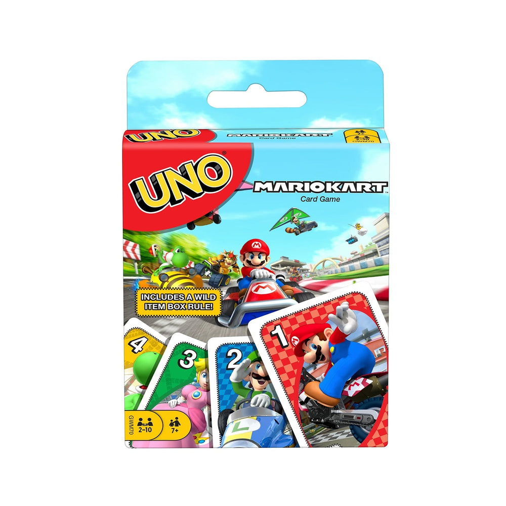 Jeu de cartes Uno Mario Kart (7 ans et plus, 2 à 10 joueurs)