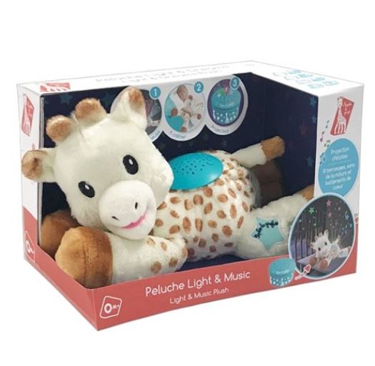Sophie la girafe peluche avec lumière et sons pour les 0 mois et plus