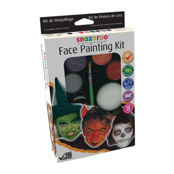 Ensemble de maquillage 8 couleurs Snazaroo et livre modèle Halloween