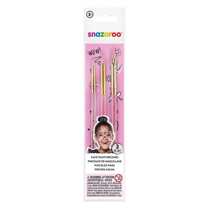 Pinceau à maquillage Snazaroo (paquet de 3)
