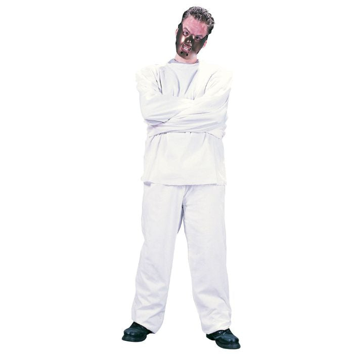 Costume homme patient d'asile avec camisole de force (STD)