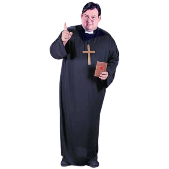 Costume homme prêtre (taille plus)