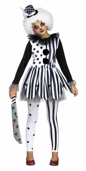 Costume enfant clown tueur noir et blanc