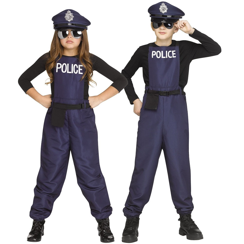 Costume enfant combinaison de policier